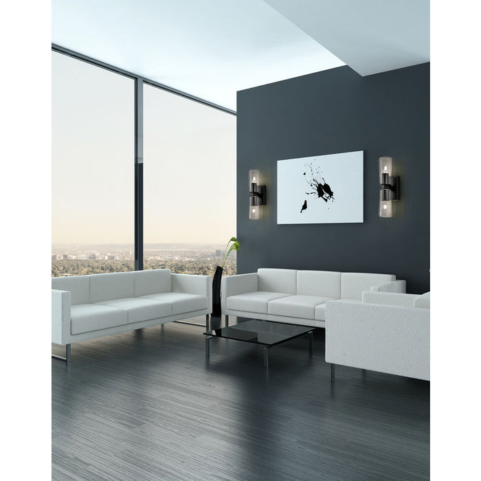 Z-Lite Titus Wall Sconce Matte Black 2 Light 826-2S-MB | theLightShop