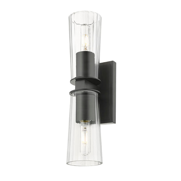Z-Lite Titus Wall Sconce Matte Black 2 Light 826-2S-MB | theLightShop