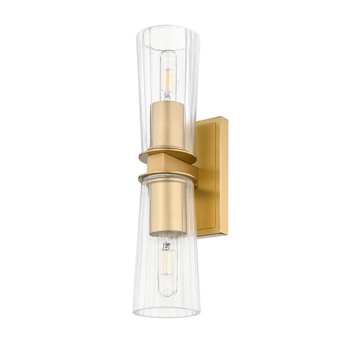 Z-Lite Titus Wall Sconce Modern Gold 2 Light 826-2S-MGLD | theLightShop
