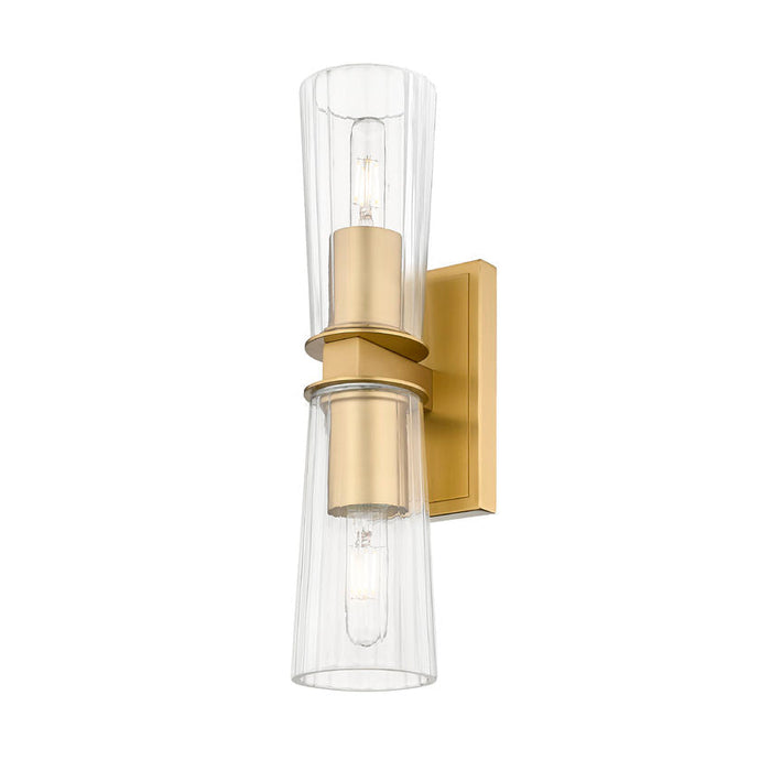 Z-Lite Titus Wall Sconce Modern Gold 2 Light 826-2S-MGLD | theLightShop