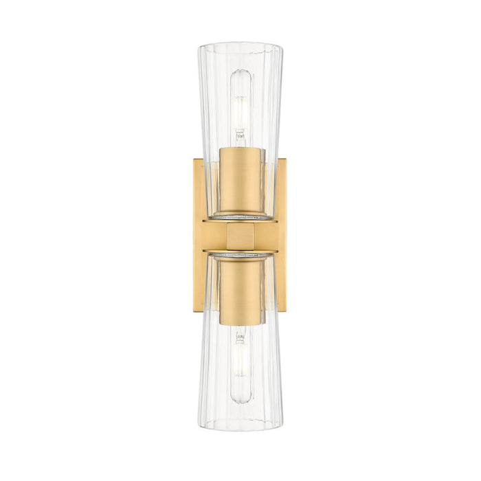 Z-Lite Titus Wall Sconce Modern Gold 2 Light 826-2S-MGLD | theLightShop