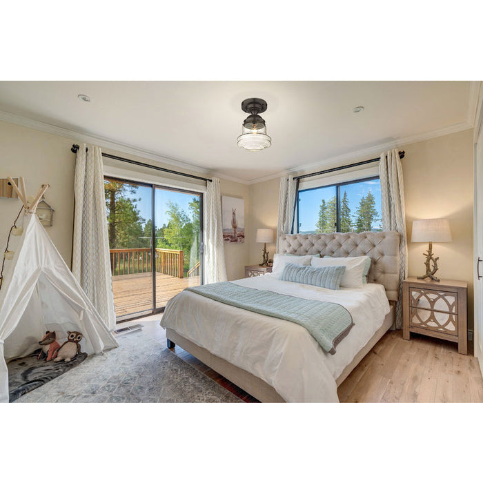 Z-Lite Vaughn Bronze 1 Light Flushmount 736F10-BRZ | theLightShop