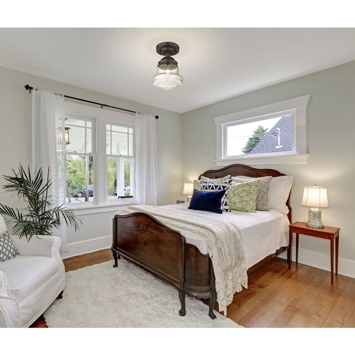 Z-Lite Vaughn Bronze 1 Light Flushmount 736F10-BRZ | theLightShop