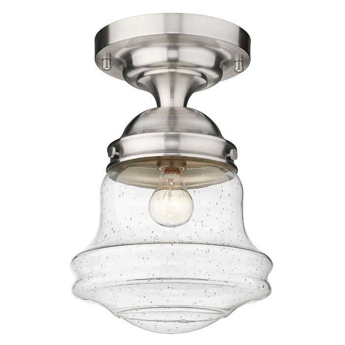 Z-Lite Vaughn Brushed Nickel 1 Light Flushmount 736F10-BN | theLightShop