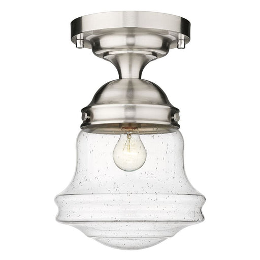 Z-Lite Vaughn Brushed Nickel 1 Light Flushmount 736F10-BN | theLightShop