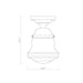 Z-Lite Vaughn Brushed Nickel 1 Light Flushmount 736F10-BN | theLightShop