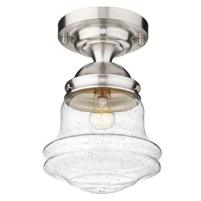 Z-Lite Vaughn Brushed Nickel 1 Light Flushmount 736F10-BN | theLightShop