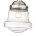 Z-Lite Vaughn Brushed Nickel 1 Light Flushmount 736F10-BN | theLightShop