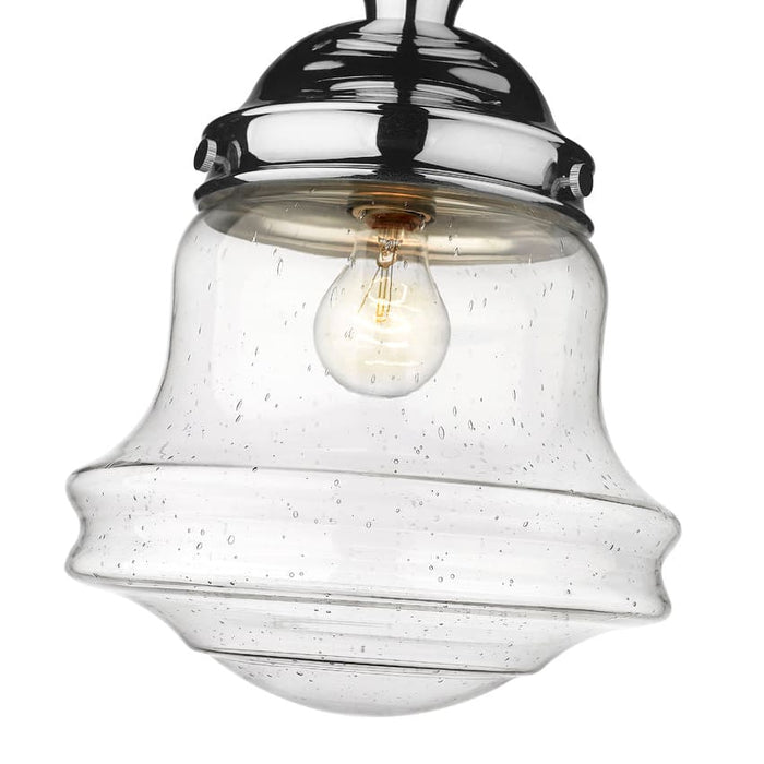 Z-Lite Vaughn Chrome 1 Light Flushmount 736F10-CH | theLightShop