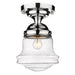 Z-Lite Vaughn Chrome 1 Light Flushmount 736F10-CH | theLightShop