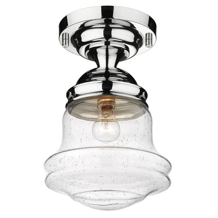 Z-Lite Vaughn Chrome 1 Light Flushmount 736F10-CH | theLightShop