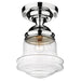 Z-Lite Vaughn Chrome 1 Light Flushmount 736F10-CH | theLightShop