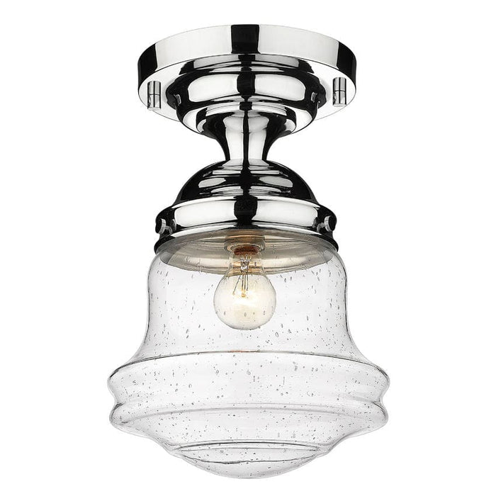 Z-Lite Vaughn Chrome 1 Light Flushmount 736F10-CH | theLightShop