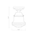 Z-Lite Vaughn Chrome 1 Light Flushmount 736F10-CH | theLightShop