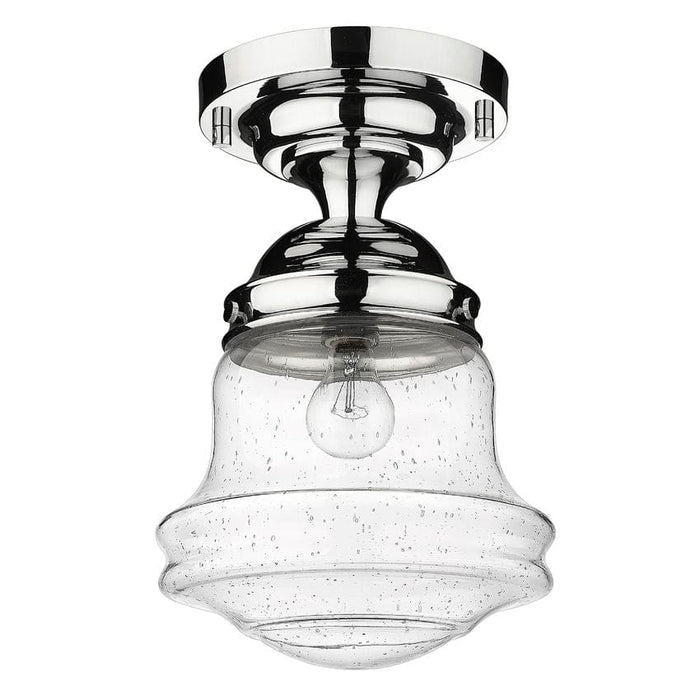 Z-Lite Vaughn Chrome 1 Light Flushmount 736F10-CH | theLightShop
