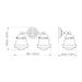 Z-Lite Vaughn Matte Black Vanity 735-2V-MB | theLightShop
