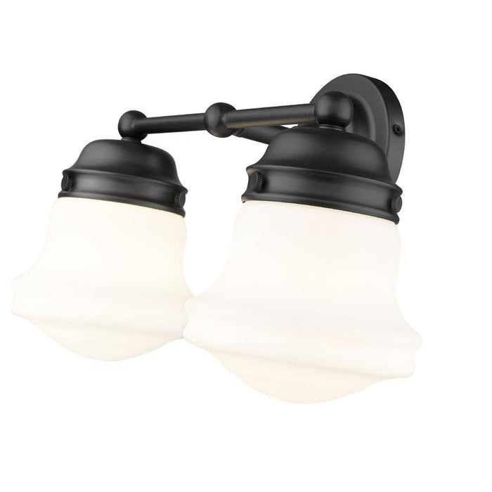 Z-Lite Vaughn Matte Black Vanity 735-2V-MB | theLightShop