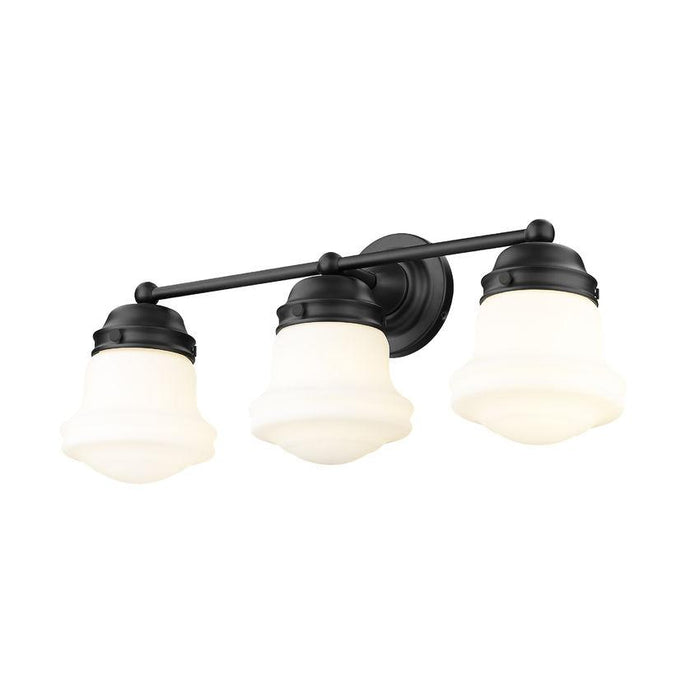 Z-Lite Vaughn Matte Black Vanity 735-3V-MB | theLightShop