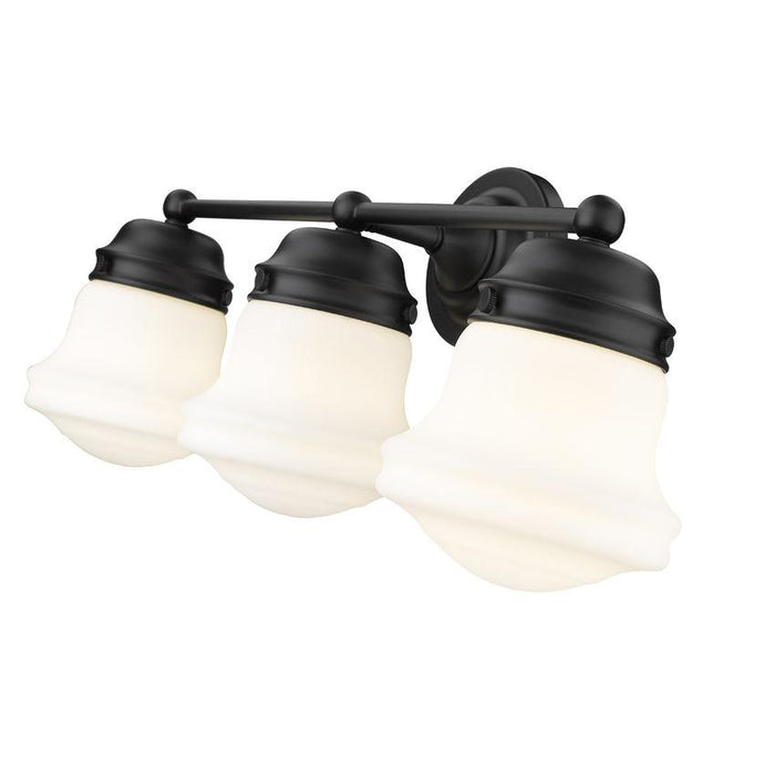 Z-Lite Vaughn Matte Black Vanity 735-3V-MB | theLightShop