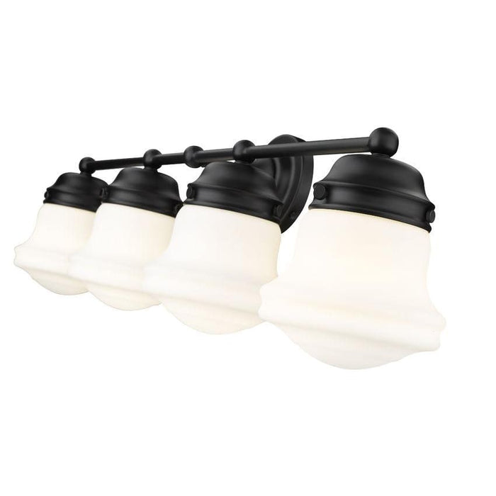 Z-Lite Vaughn Matte Black Vanity 735-4V-MB | theLightShop