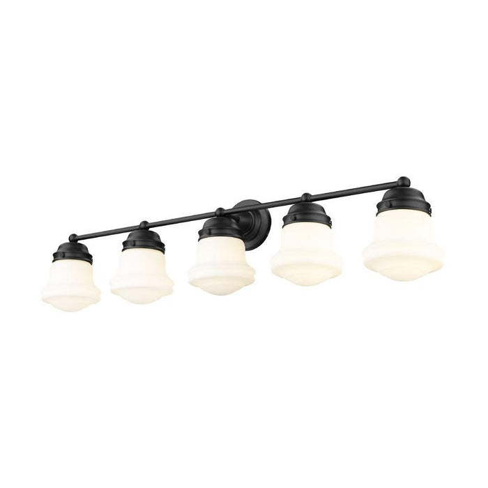 Z-Lite Vaughn Matte Black Vanity 735-5V-MB | theLightShop