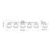 Z-Lite Vaughn Matte Black Vanity 735-5V-MB | theLightShop