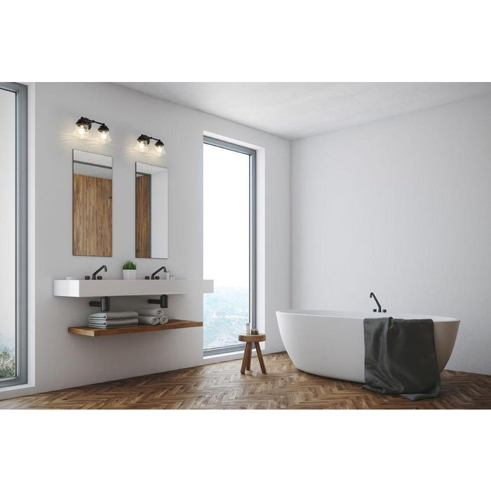 Z-Lite Vaughn Matte Black Vanity 736-2V-MB | theLightShop