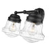 Z-Lite Vaughn Matte Black Vanity 736-2V-MB | theLightShop