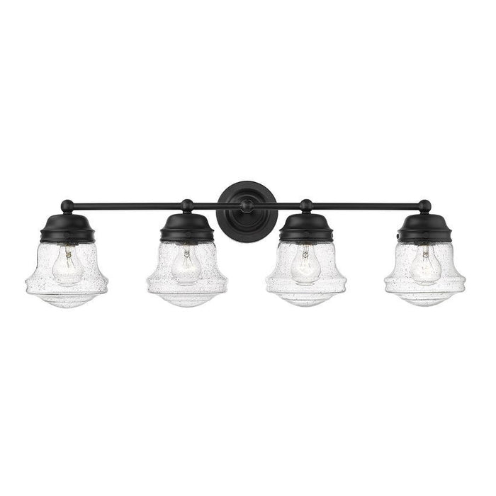 Z-Lite Vaughn Matte Black Vanity 736-4V-MB | theLightShop