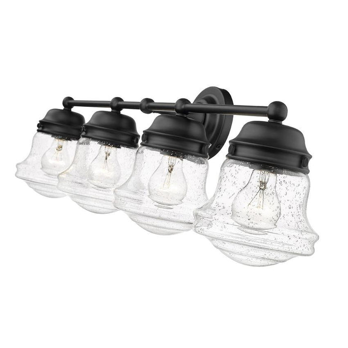 Z-Lite Vaughn Matte Black Vanity 736-4V-MB | theLightShop