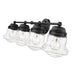 Z-Lite Vaughn Matte Black Vanity 736-4V-MB | theLightShop