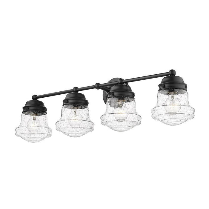 Z-Lite Vaughn Matte Black Vanity 736-4V-MB | theLightShop