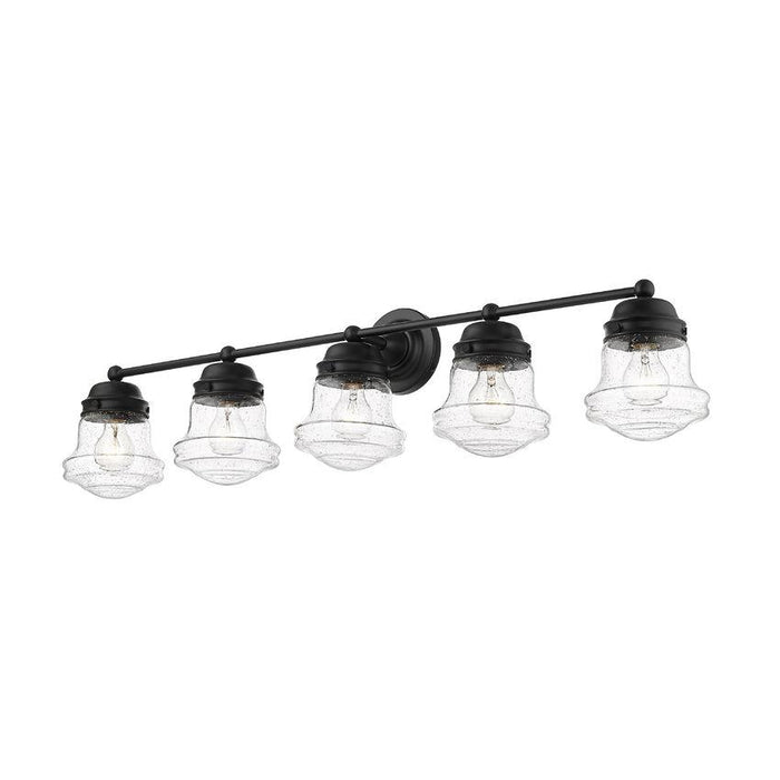Z-Lite Vaughn Matte Black Vanity 736-5V-MB | theLightShop