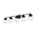 Z-Lite Vaughn Matte Black Vanity 736-5V-MB | theLightShop