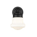 Z-Lite Vaughn Matte Black Wall Sconce 735-1S-MB | theLightShop