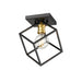 Z-Lite Vertical Bronze Olde Brass Flushmount 478F-BRZ-OBR | theLightShop
