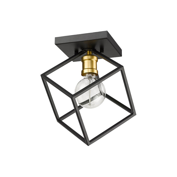 Z-Lite Vertical Bronze Olde Brass Flushmount 478F-BRZ-OBR - Flushmounts