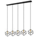 Z-Lite Vertical Bronze Olde Brass Island-Billiard 478-5L-BRZ-OBR | theLightShop