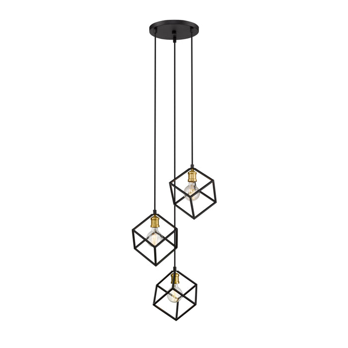 Z-Lite Vertical Bronze Olde Brass Pendant 478-3BRZ-OBR | theLightShop