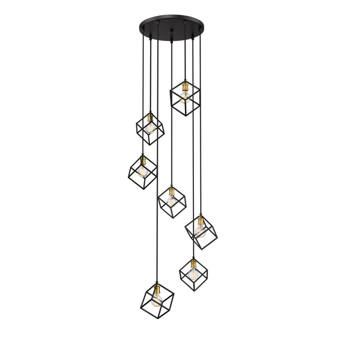 Z-Lite Vertical Bronze Olde Brass Pendant 478-7BRZ-OBR | theLightShop