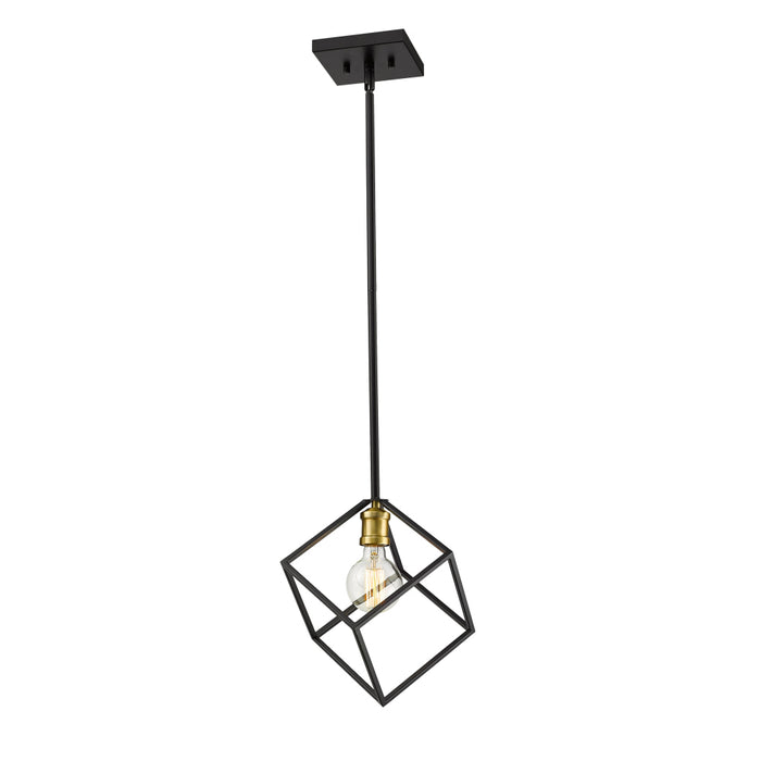 Z-Lite Vertical Bronze Olde Brass Pendant 478P11-BRZ-OBR | theLightShop