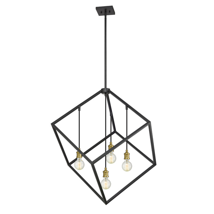 Z-Lite Vertical Bronze Olde Brass Pendant 478P34-BRZ-OBR | theLightShop