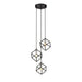 Z-Lite Vertical Matte Black Brushed Nickel Pendant 478-3MB-BN | theLightShop