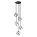 Z-Lite Vertical Matte Black Brushed Nickel Pendant 478-5MB-BN | theLightShop
