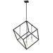 Z-Lite Vertical Matte Black Brushed Nickel Pendant 478P34-MB-BN | theLightShop