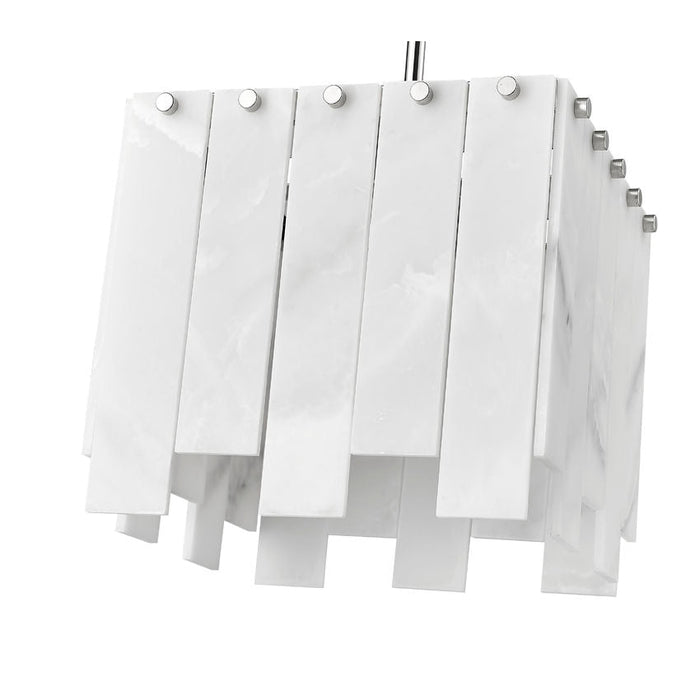 Z-Lite Viviana Polished Nickel 1 Light Pendant 345P12-PN | theLightShop