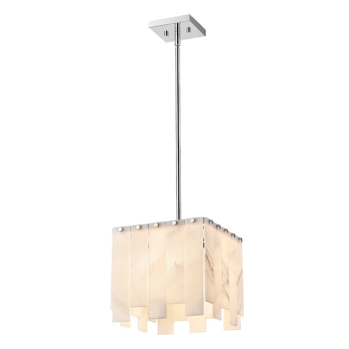 Z-Lite Viviana Polished Nickel 1 Light Pendant 345P12-PN | theLightShop