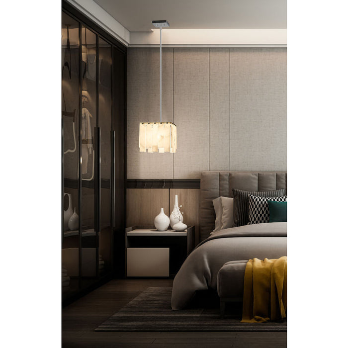 Z-Lite Viviana Polished Nickel 1 Light Pendant 345P12-PN | theLightShop