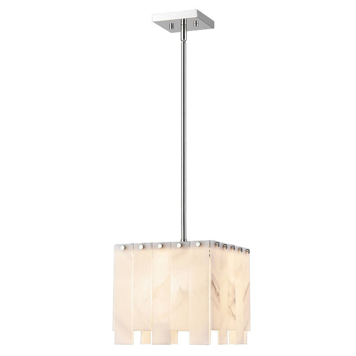 Z-Lite Viviana Polished Nickel 1 Light Pendant 345P12-PN | theLightShop