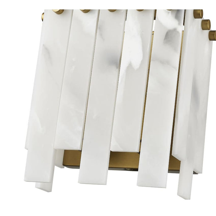 Z-Lite Viviana Rubbed Brass 2 Light Wall Sconce 345-2S-RB | theLightShop